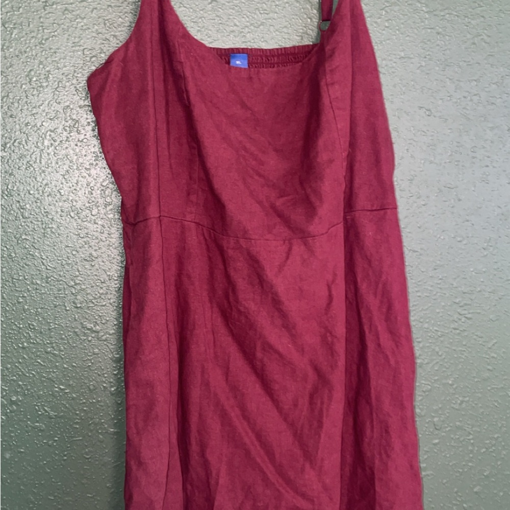 Old Navy Berry Red Linen dress